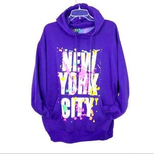 𝅺Life authentic apparel purple hoodie